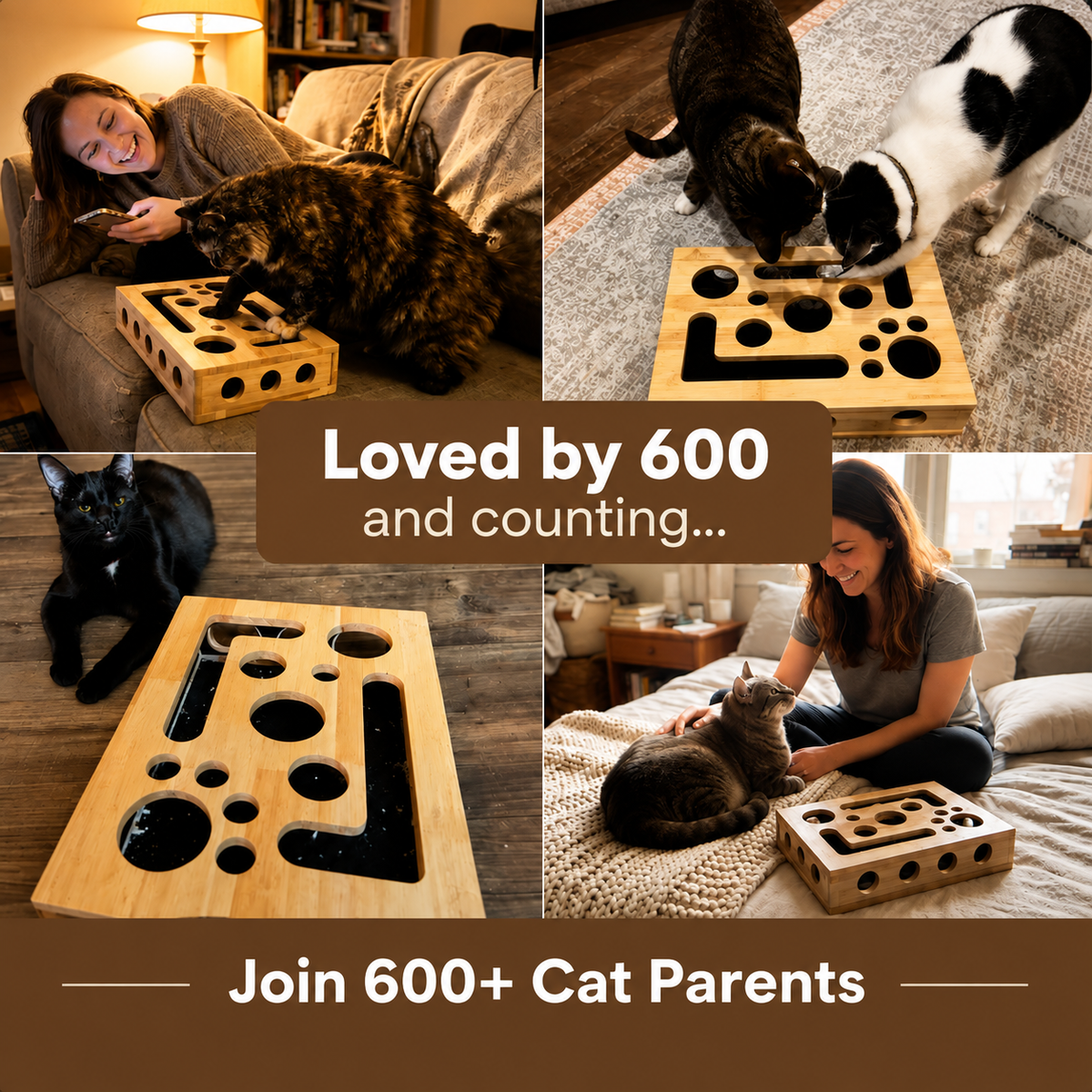 ClawNest™ Wooden Cat Claw Care Box