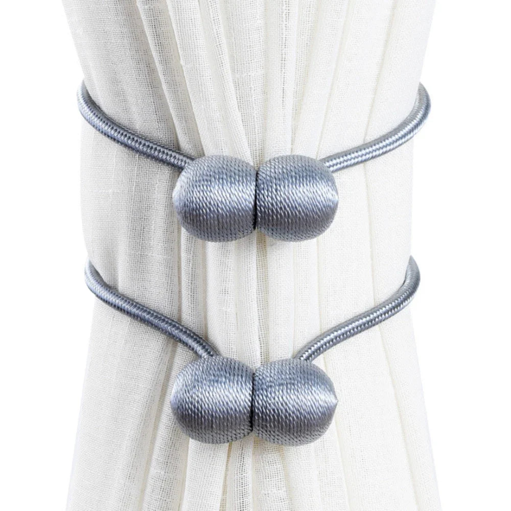 DrapeNest™ Magnetic Curtain Tiebacks