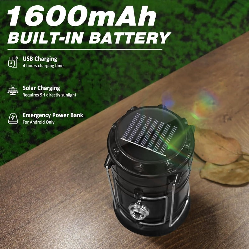 LumiTrail™ Solar & USB Emergency Camping Lantern