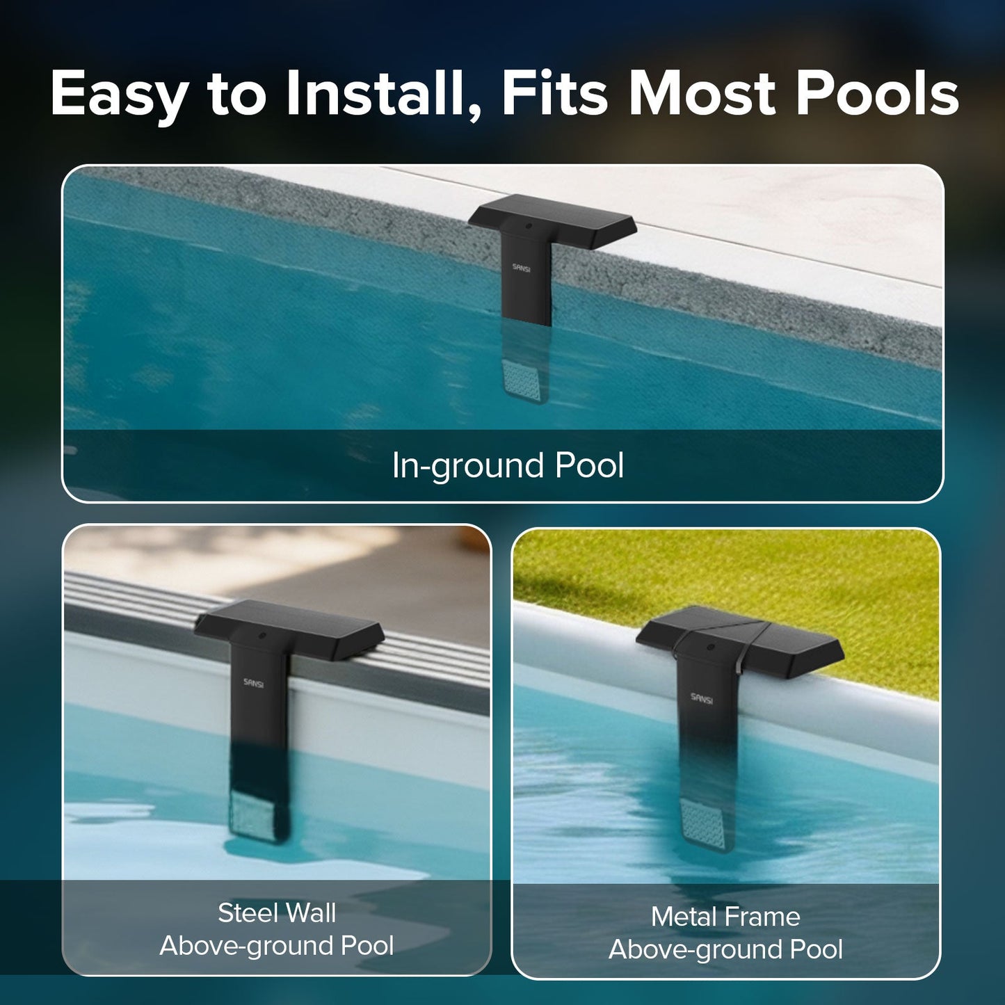 AquaGlow™ Solar RGB Pool Light