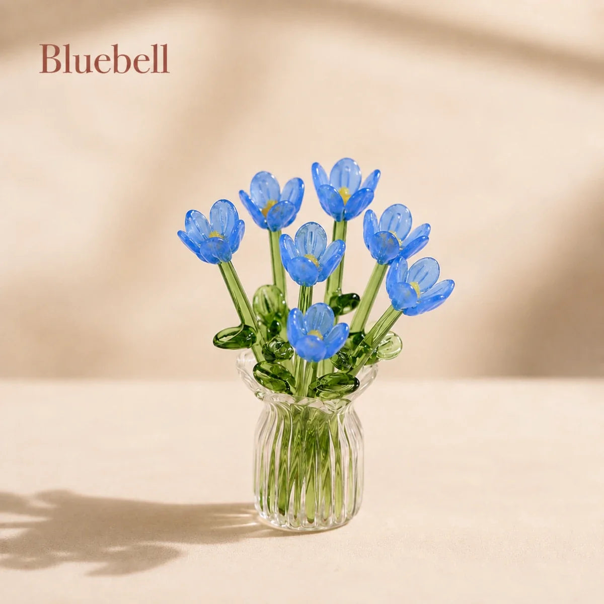 Bloomora™ Glass Flower Bouquet with Vase