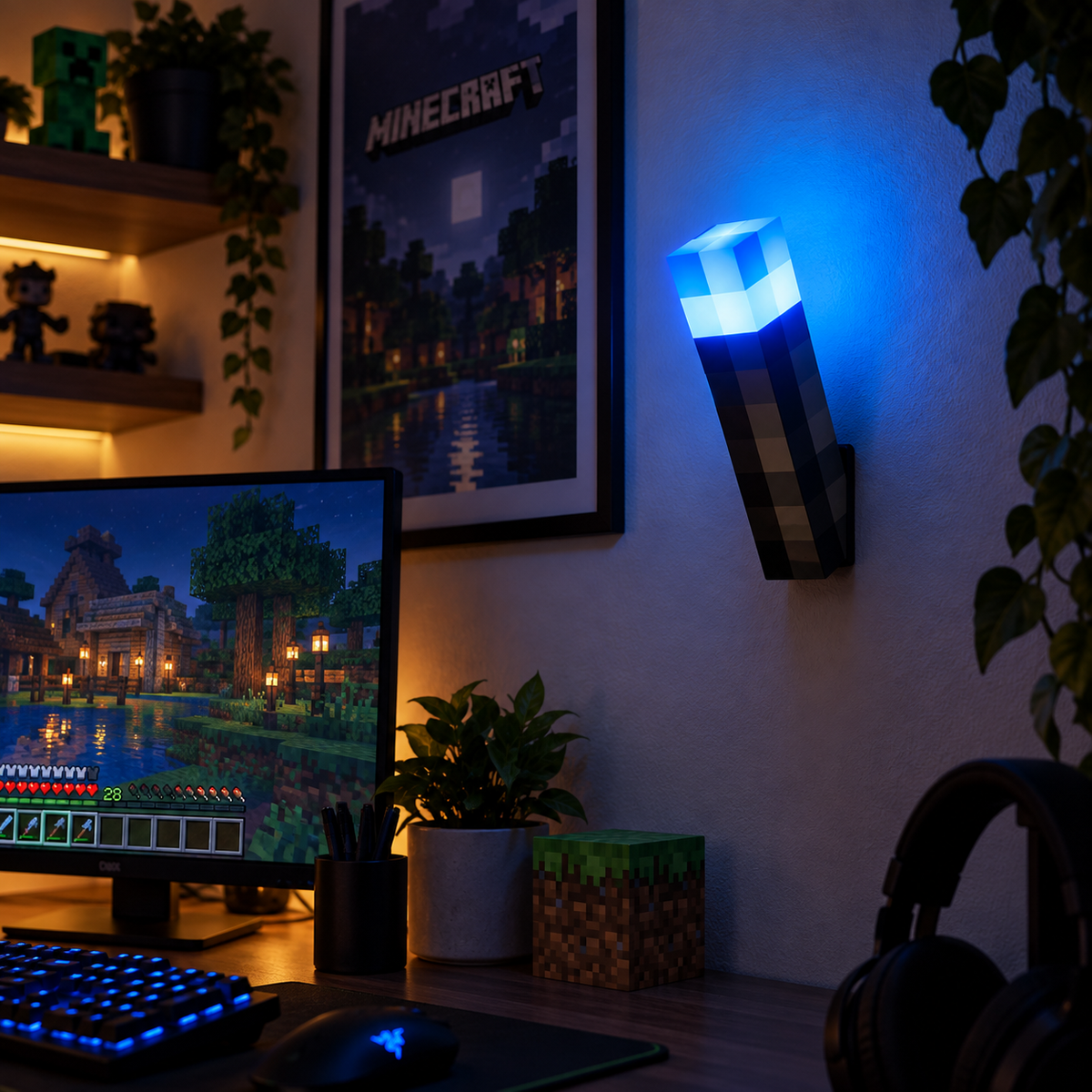 PixelFlare™ Rechargeable Gaming Torch Light