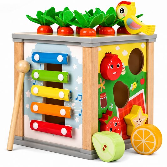 WonderCube™ Interactive Wooden Activity Center