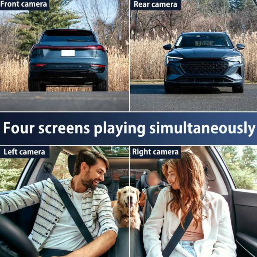 DriveGuard™ 4-Channel HD Dash Cam