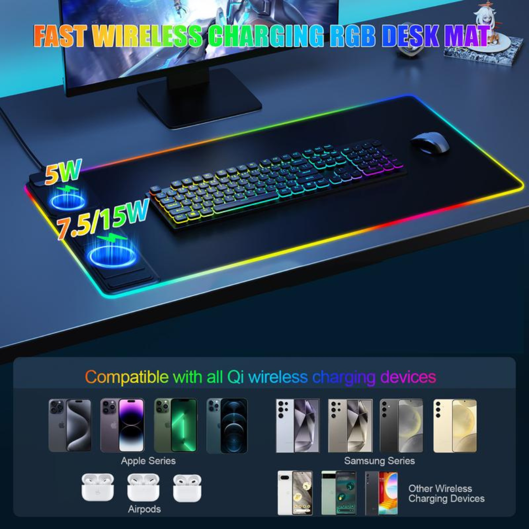 GlowDesk™ RGB Gaming Mouse Pad