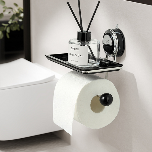 GripRoll™ Drill-Free Suction Toilet Paper Holder