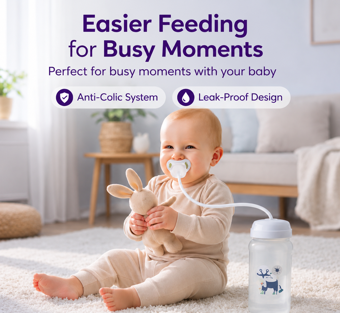 NurtureFree™ Hands-Free Feeding System