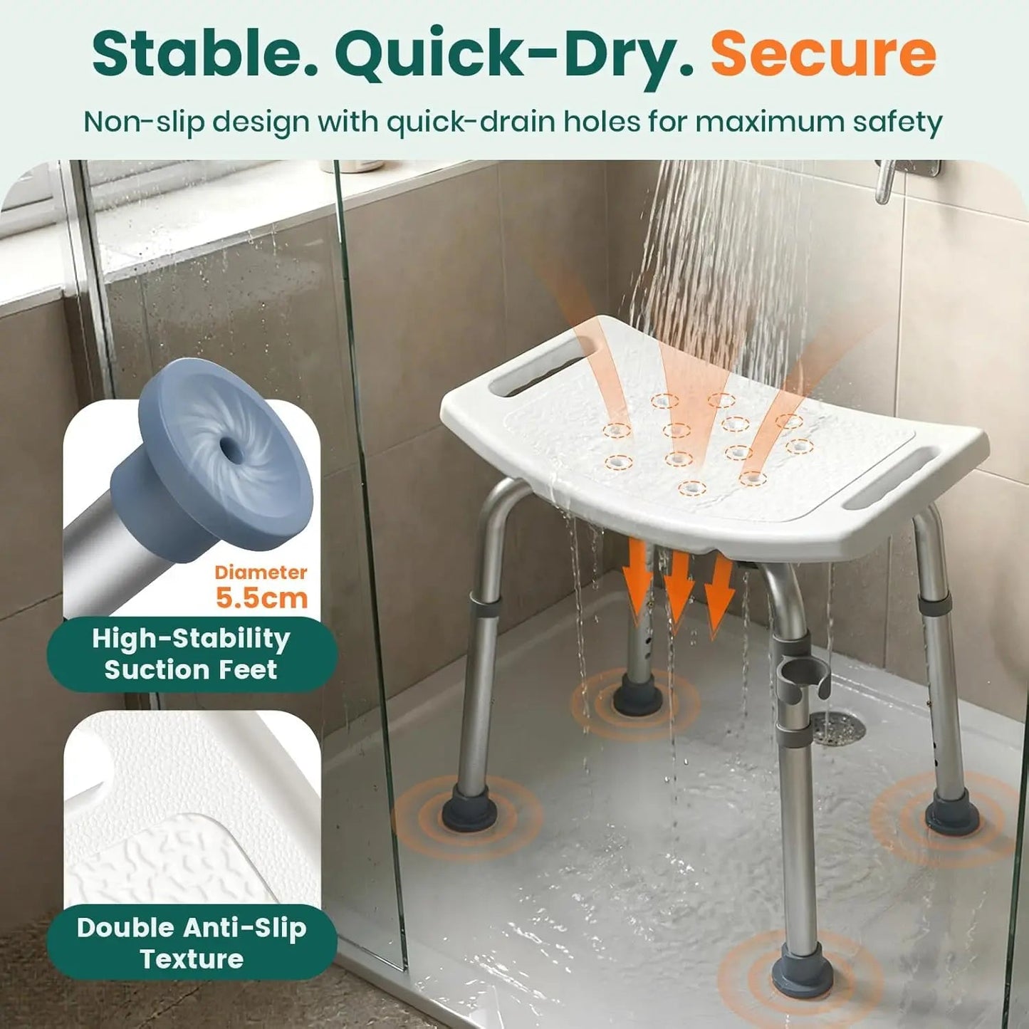 ComfortRest™ Padded Shower Stool