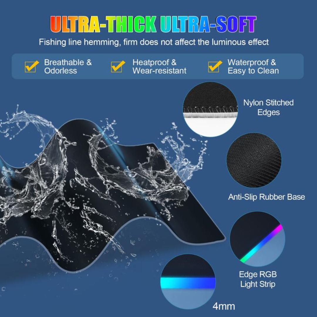 GlowDesk™ RGB Gaming Mouse Pad
