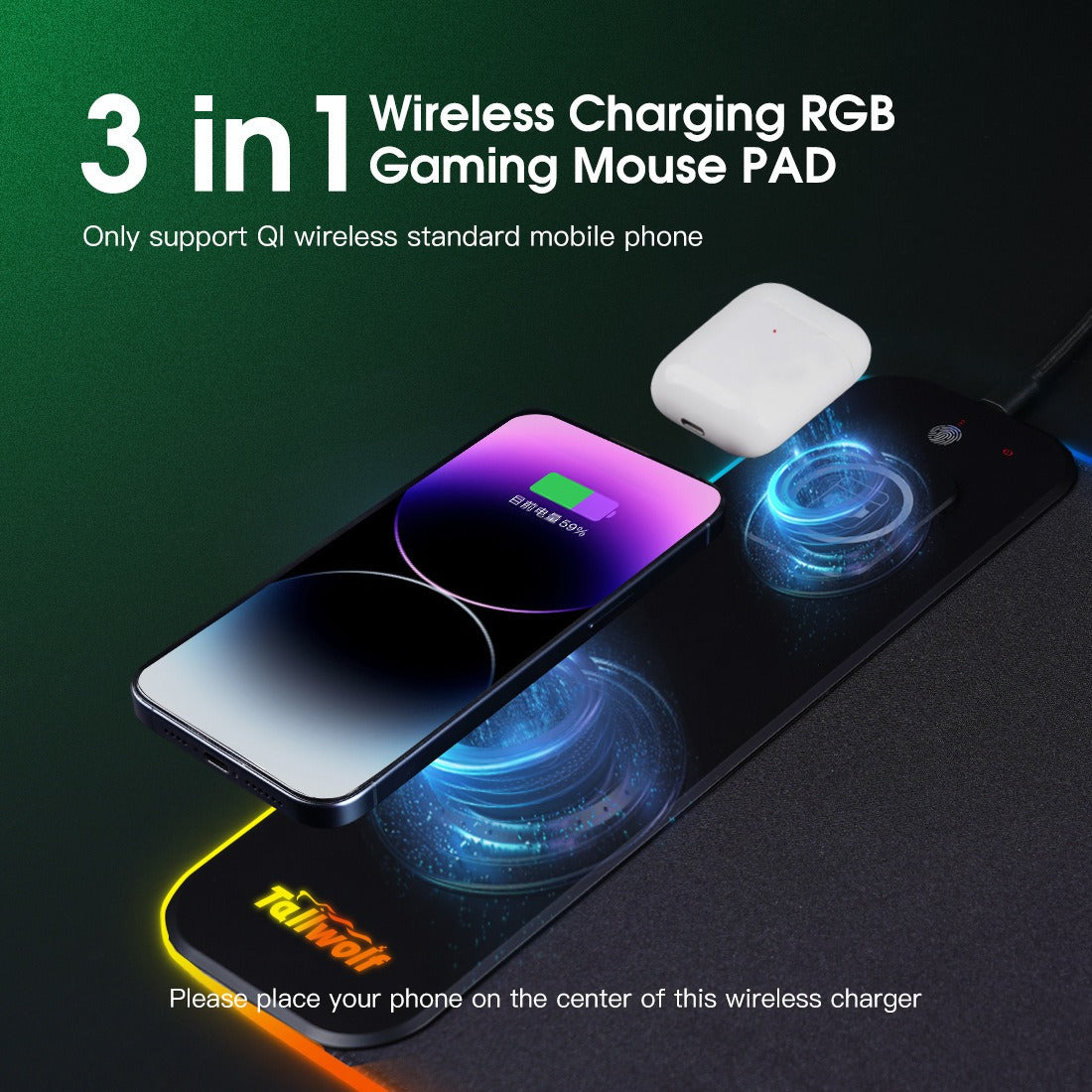 GlowDesk™ RGB Gaming Mouse Pad