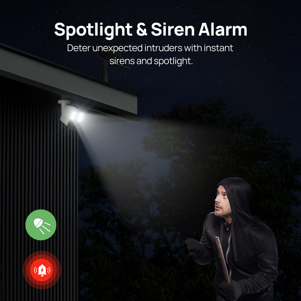 SolarSentry™ 4K Outdoor Security Camera