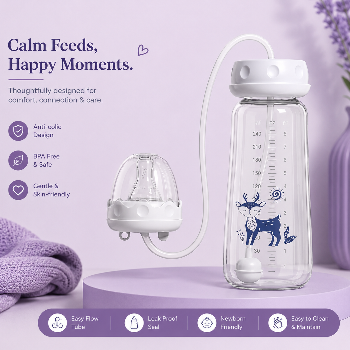 NurtureFree™ Hands-Free Feeding System