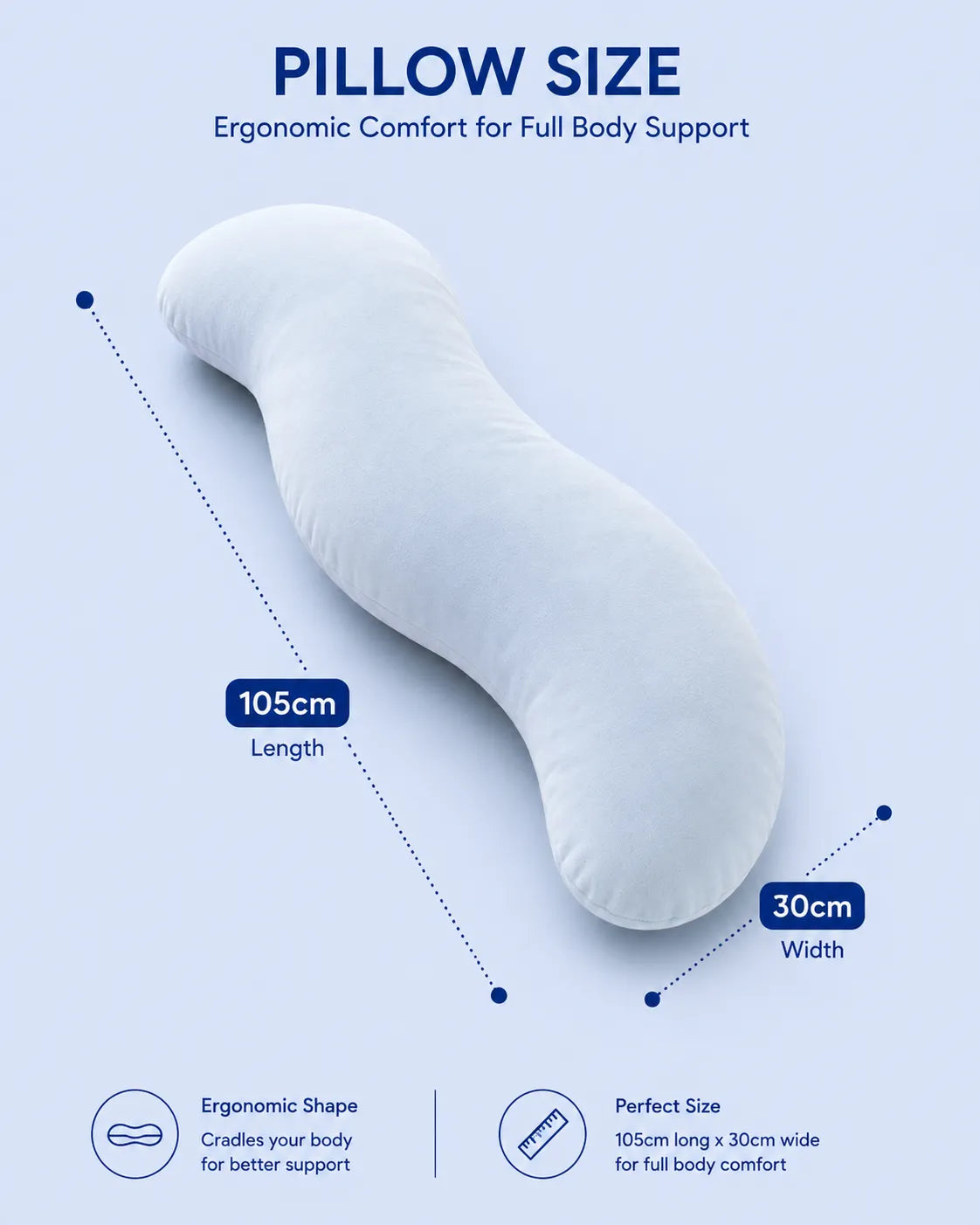 Snuggi Body Align Pillow – Full-Body Support for Better Sleep