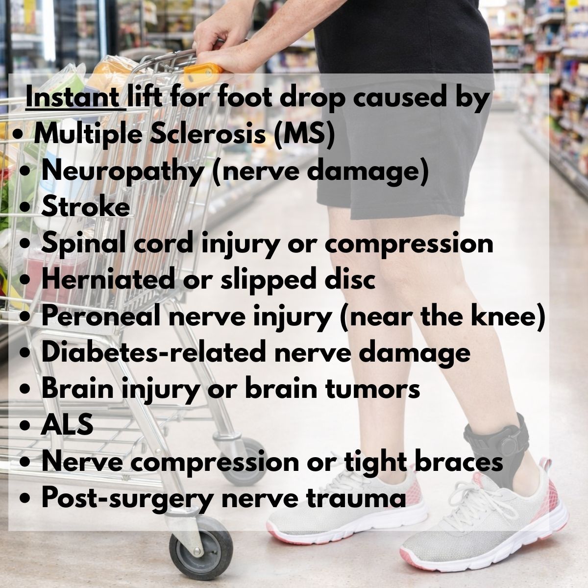 StrideLift™ Drop Foot Support Brace