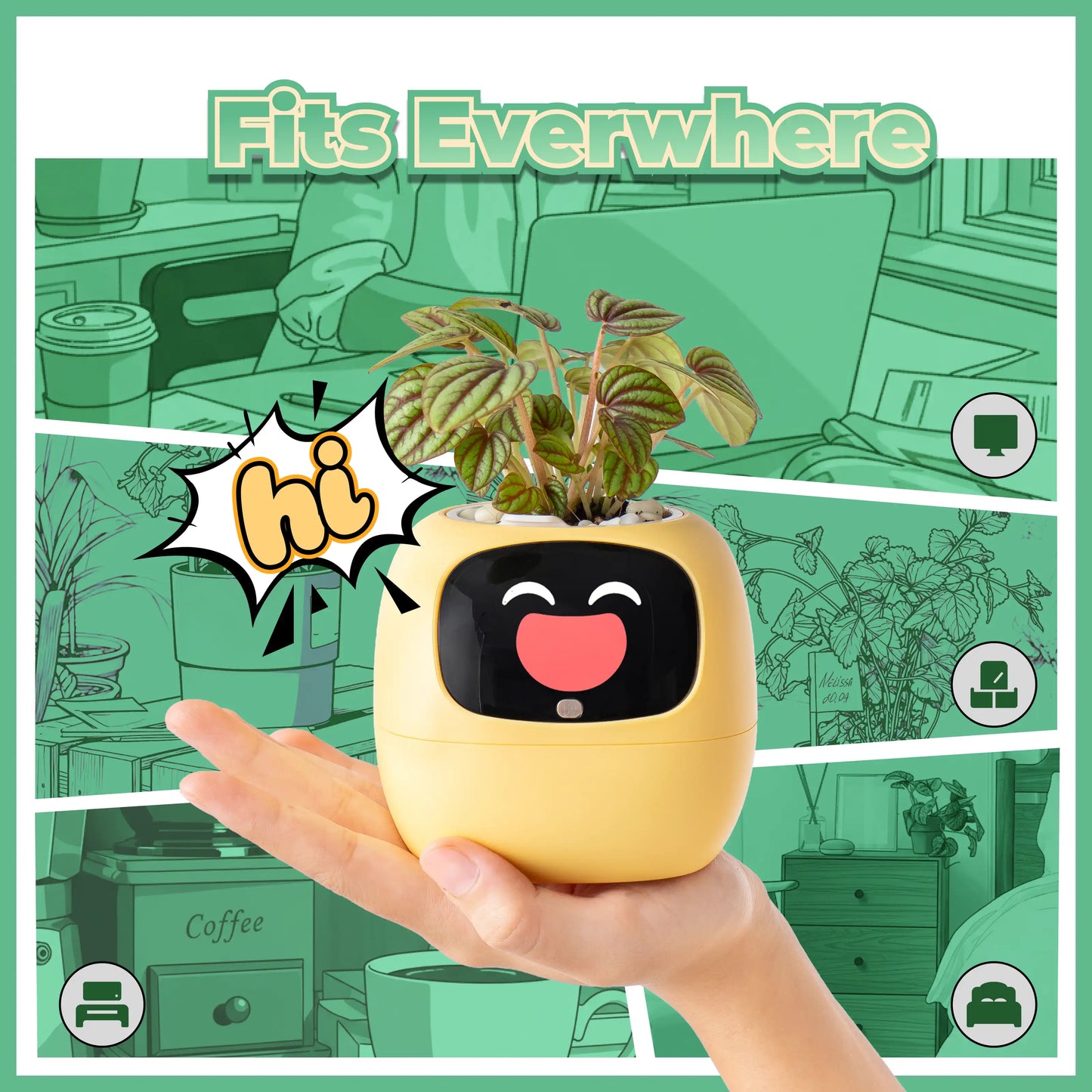 LeafBuddy™ Desk Plant Companion