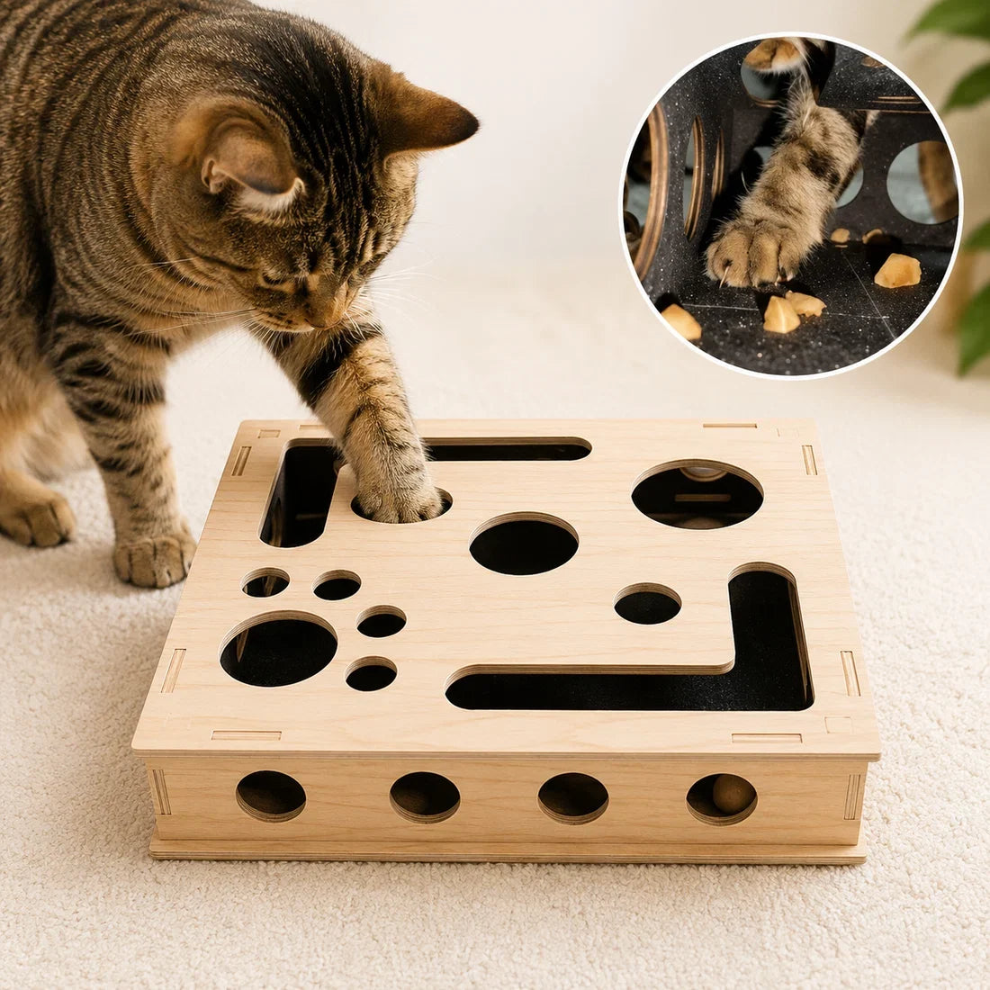ClawNest™ Wooden Cat Claw Care Box