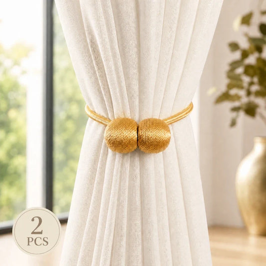DrapeNest™ Magnetic Curtain Tiebacks
