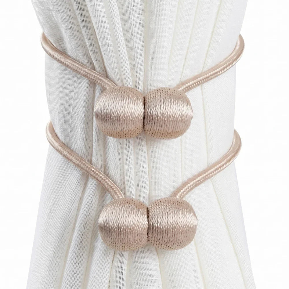 DrapeNest™ Magnetic Curtain Tiebacks