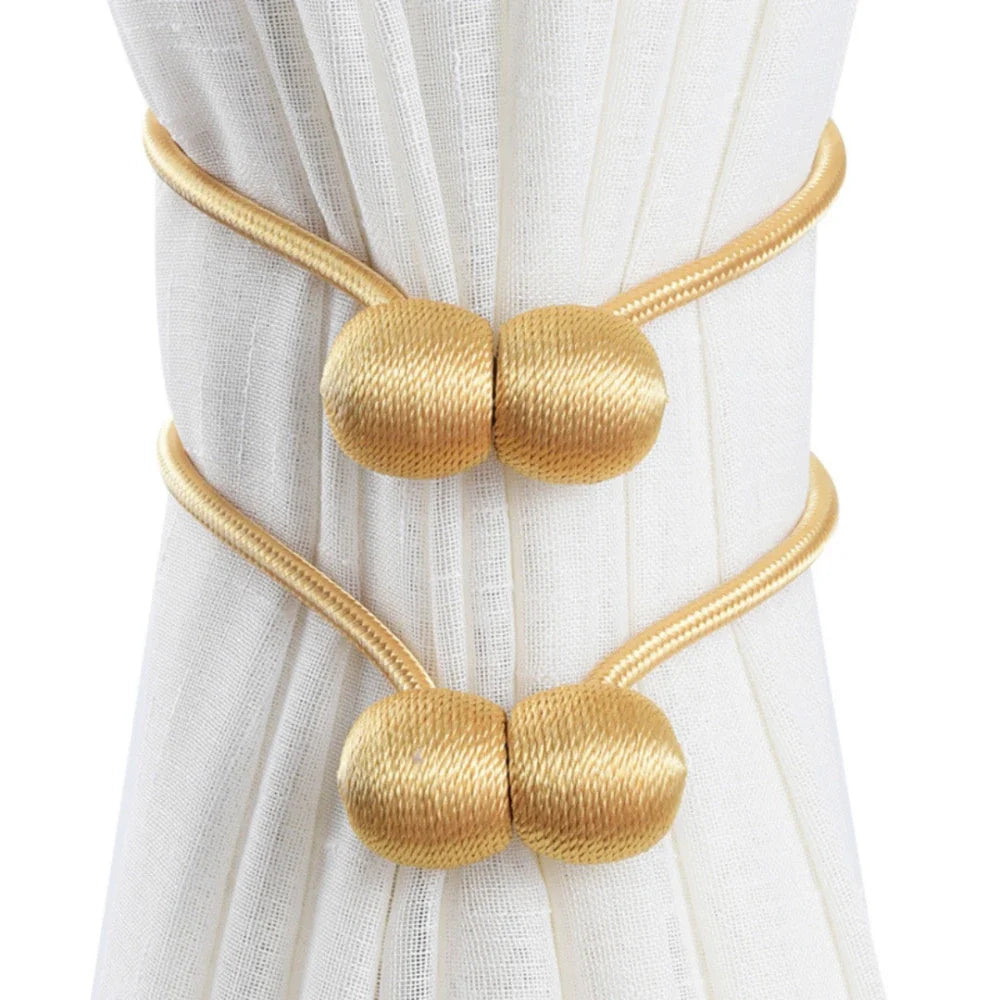 DrapeNest™ Magnetic Curtain Tiebacks