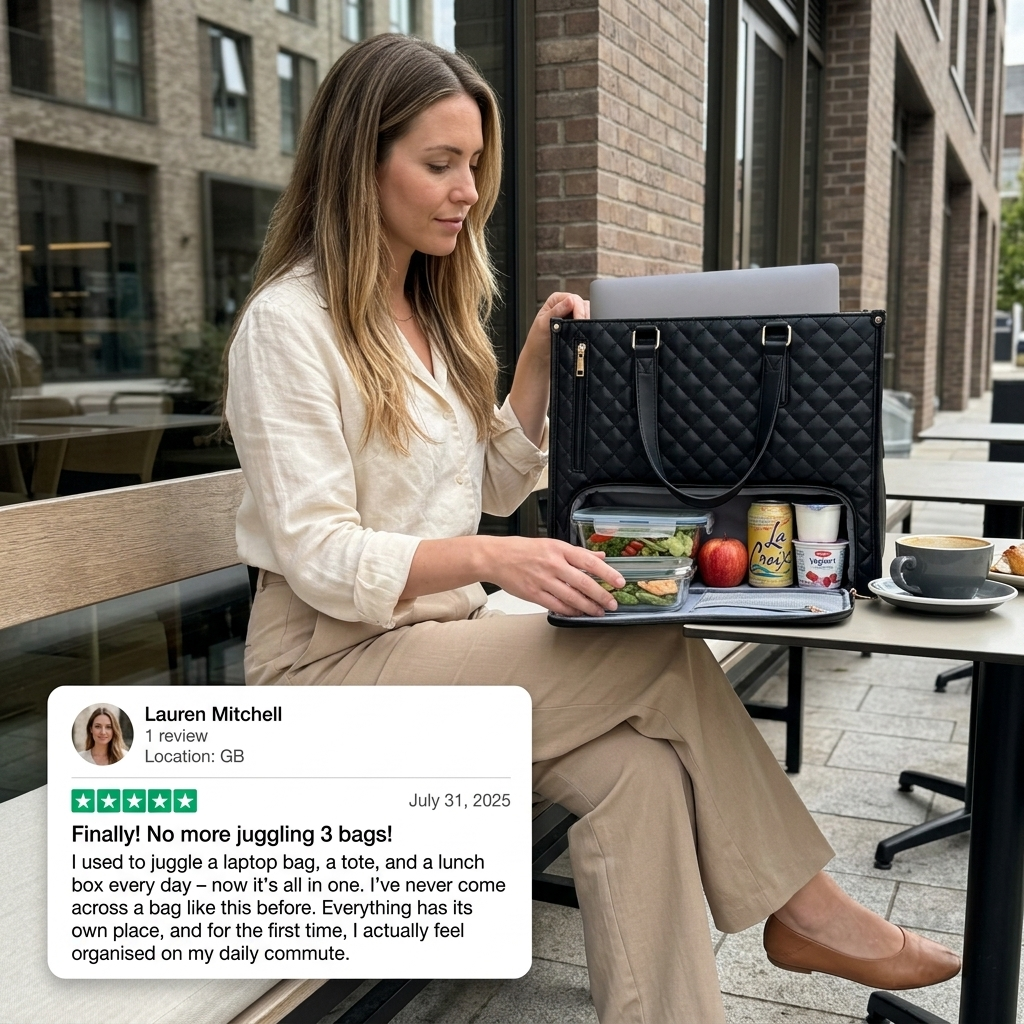 CarryLuxe™ 3-in-1 Multi-Function Tote Bag