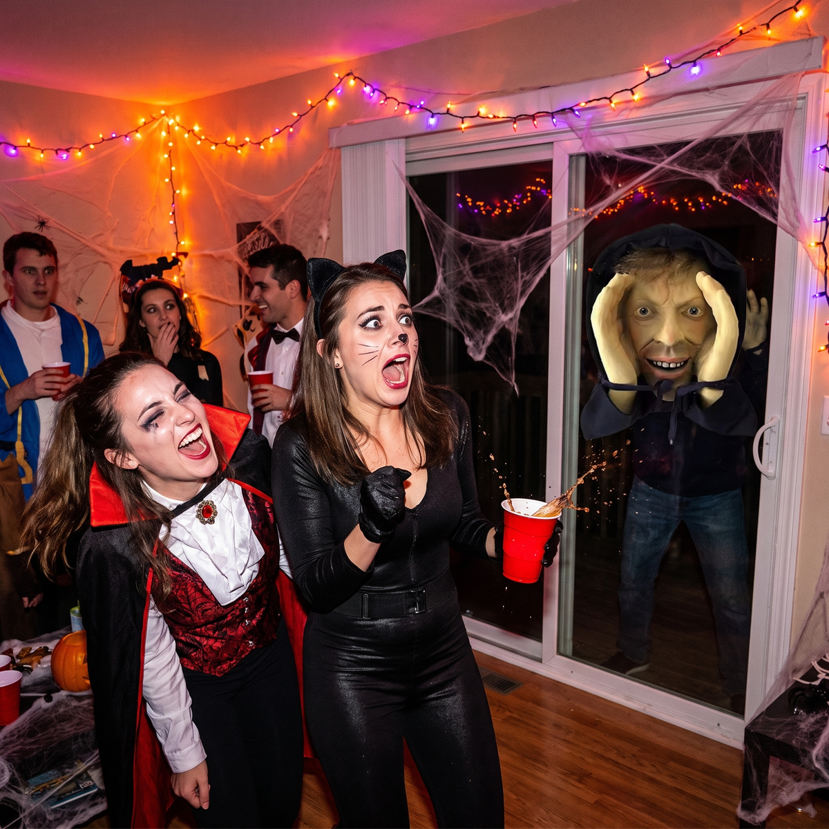 FrightPeek™ Creepy Window Peeper Decoration