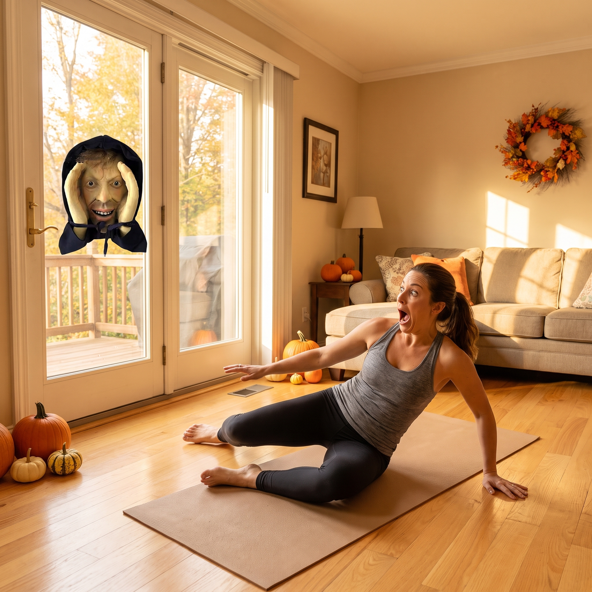 FrightPeek™ Creepy Window Peeper Decoration