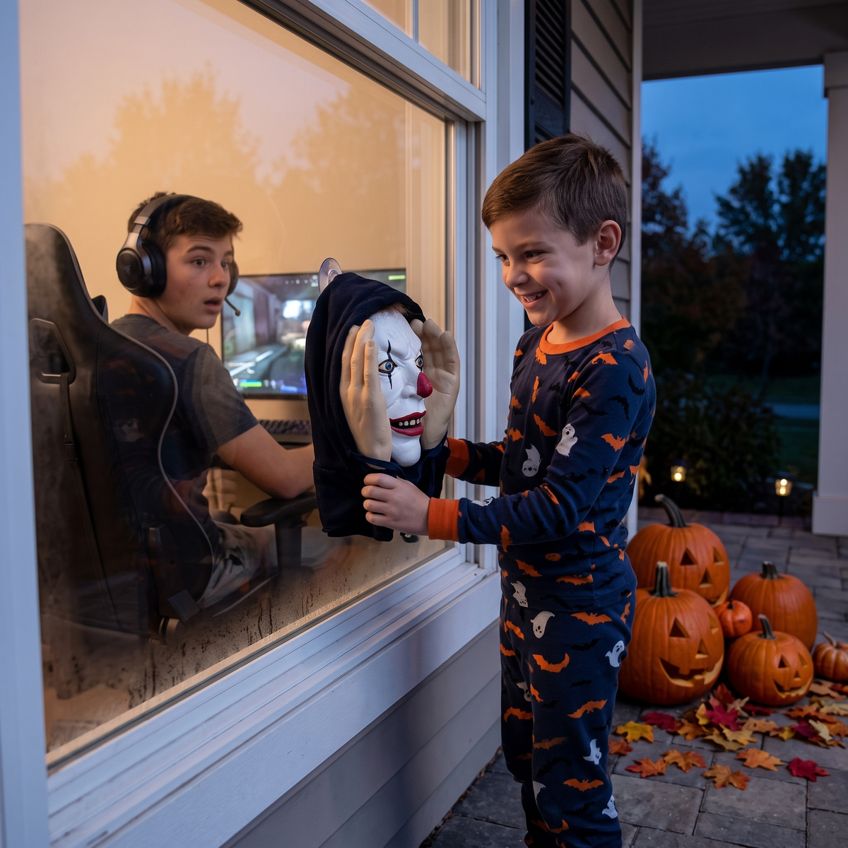 FrightPeek™ Creepy Window Peeper Decoration