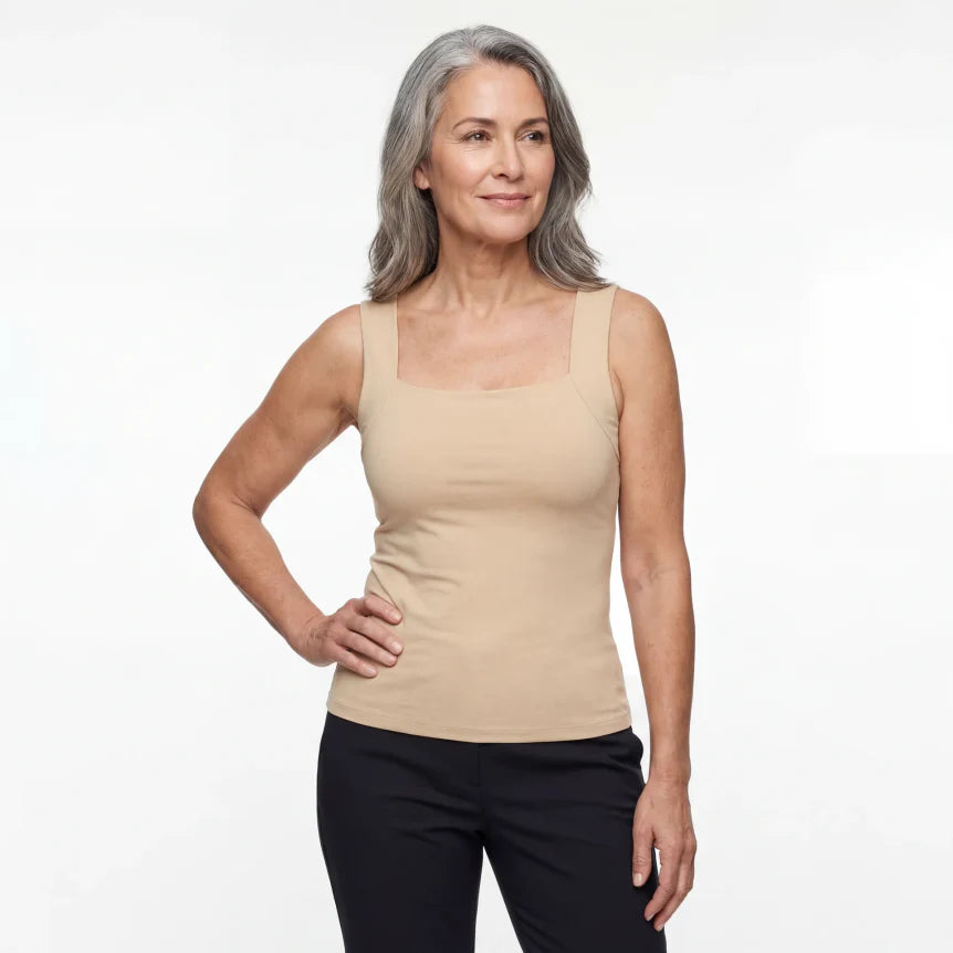 SilkLift™ Lunara Support Tank | No Bra Needed All Day Comfort